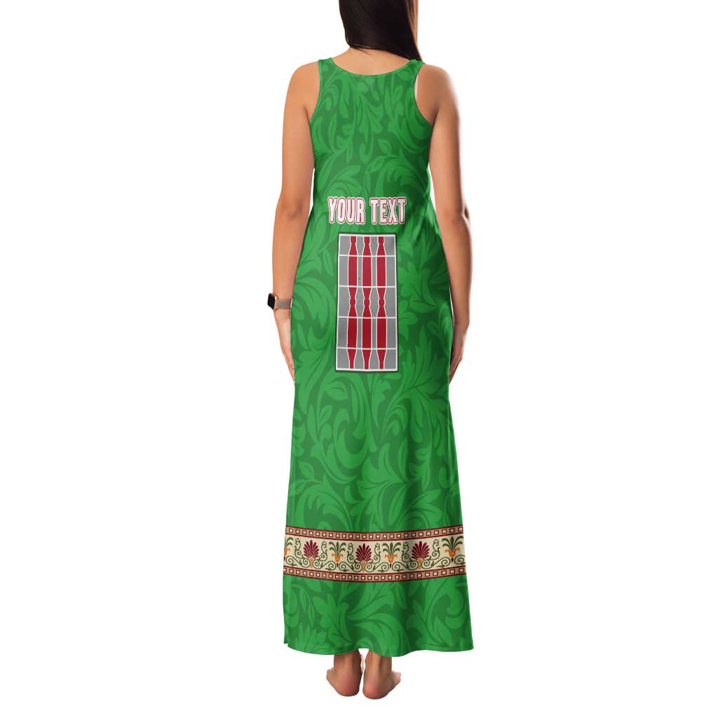 Personalized Italy Umbria Tank Maxi Dress Flag Style LT19