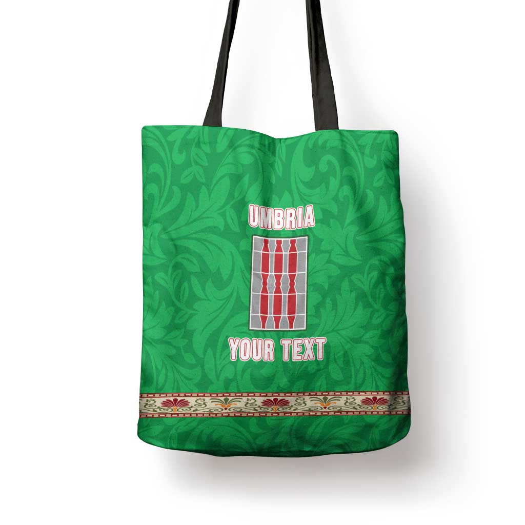Personalized Italy Umbria Tote Bag Flag Style - Wonder Print Shop