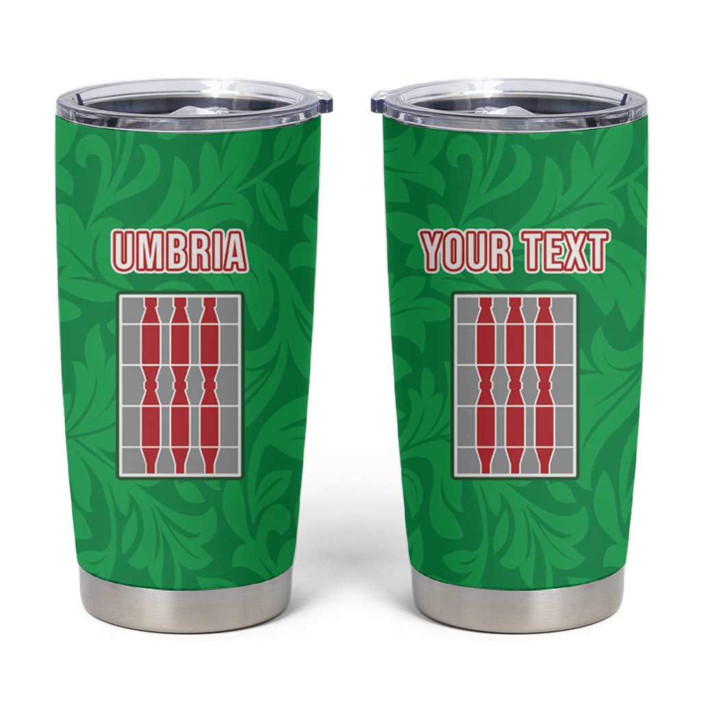 Personalized Italy Umbria Tumbler Cup Flag Style - Wonder Print Shop