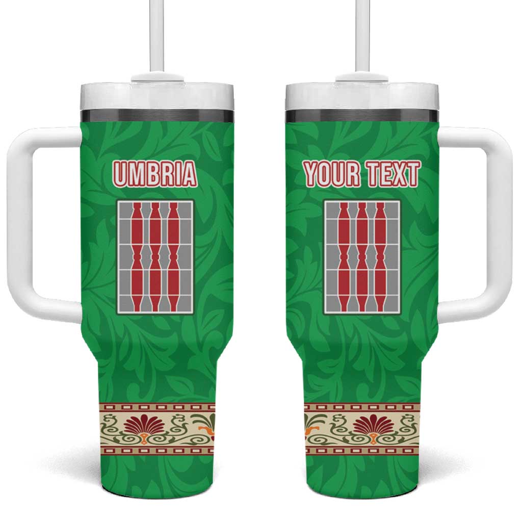 Personalized Italy Umbria Tumbler With Handle Flag Style - Wonder Print Shop