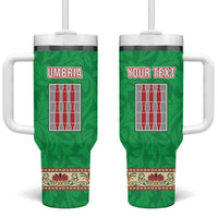 Personalized Italy Umbria Tumbler With Handle Flag Style - Wonder Print Shop