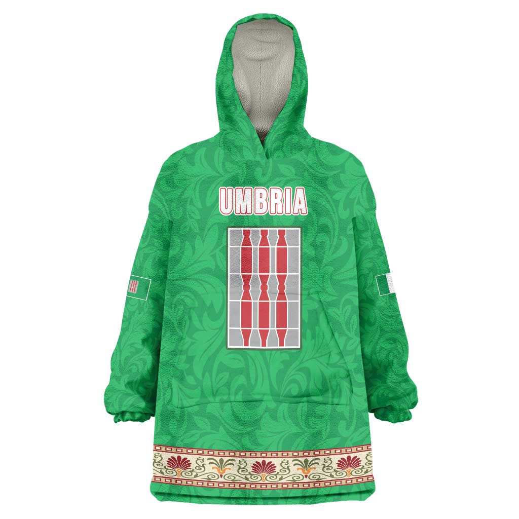 Personalized Italy Umbria Wearable Blanket Hoodie Flag Style LT19