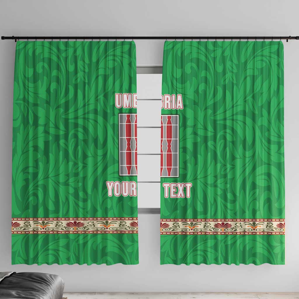 Personalized Italy Umbria Window Curtain Flag Style - Wonder Print Shop