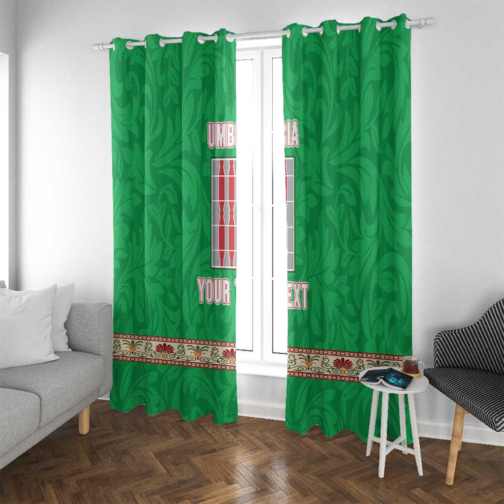 Personalized Italy Umbria Window Curtain Flag Style - Wonder Print Shop