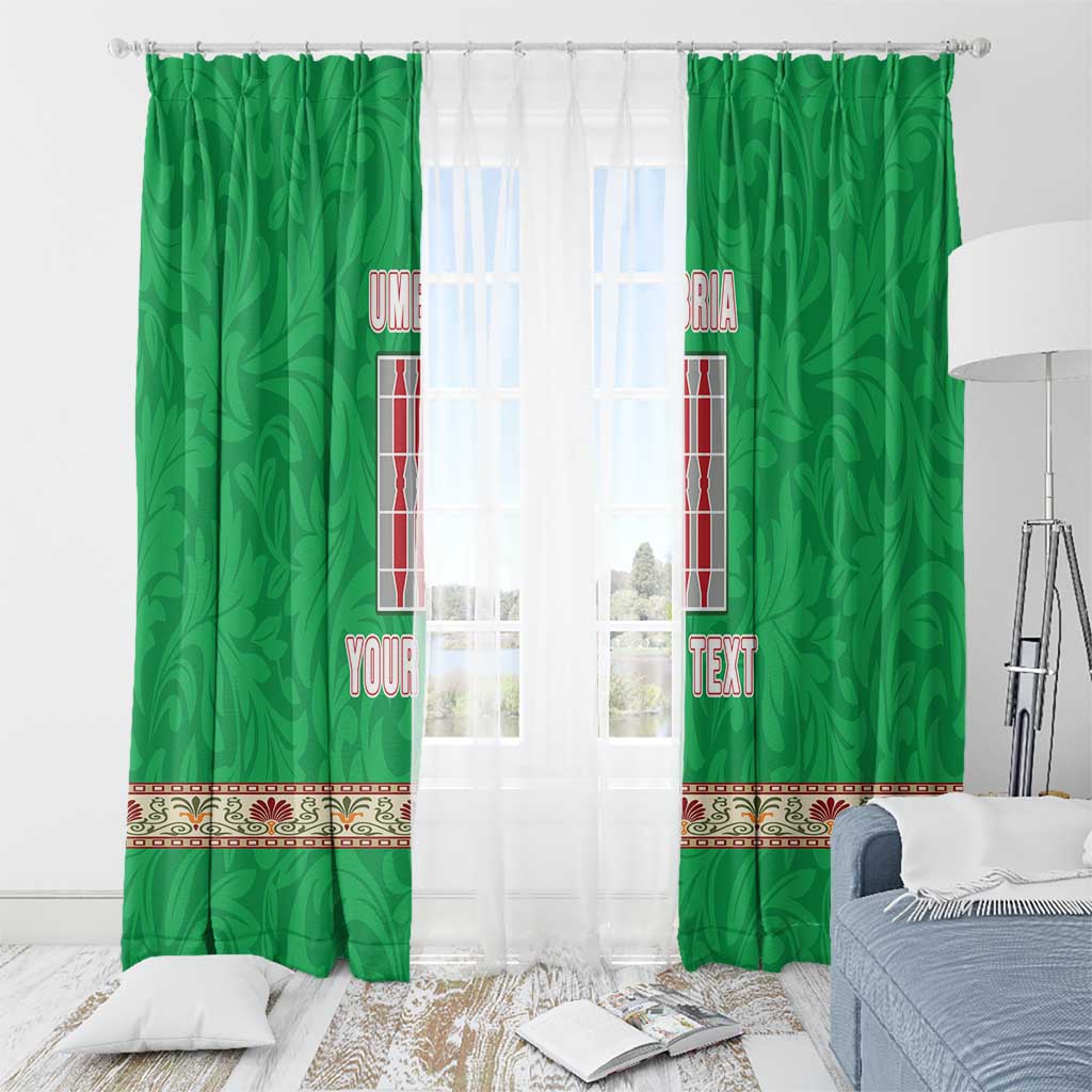 Personalized Italy Umbria Window Curtain Flag Style - Wonder Print Shop