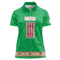 Personalized Italy Umbria Women Polo Shirt Flag Style LT19