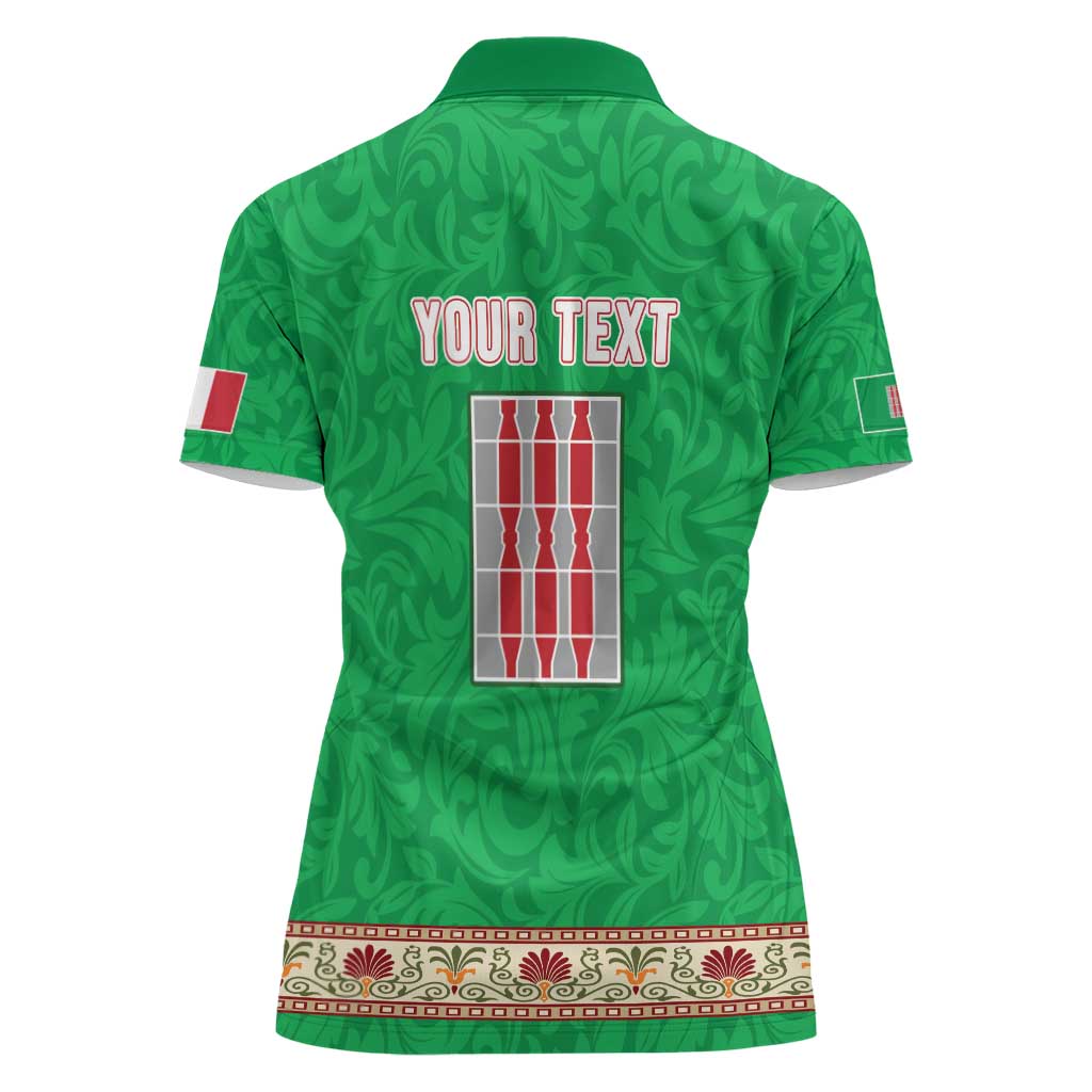 Personalized Italy Umbria Women Polo Shirt Flag Style LT19