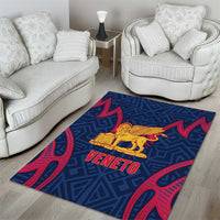 Italy Veneto Area Rug Emblem With Flag Style - Wonder Print Shop