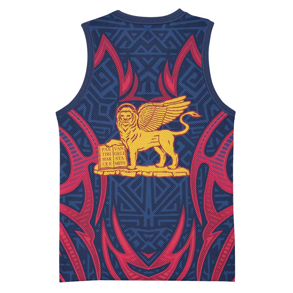 Italy Veneto Basketball Jersey Emblem With Flag Style LT19