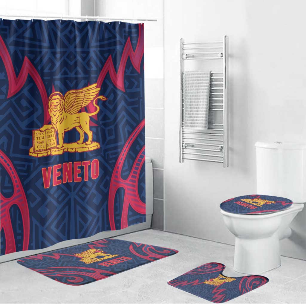 Italy Veneto Bathroom Set Emblem With Flag Style - Wonder Print Shop