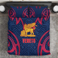 Italy Veneto Bedding Set Emblem With Flag Style - Wonder Print Shop