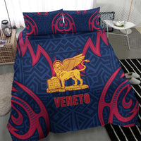 Italy Veneto Bedding Set Emblem With Flag Style - Wonder Print Shop