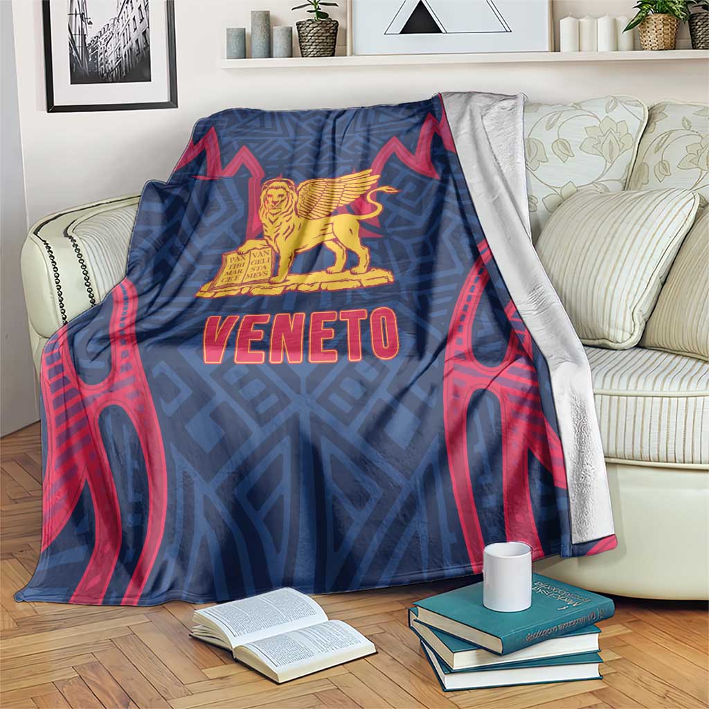 Italy Veneto Blanket Emblem With Flag Style - Wonder Print Shop