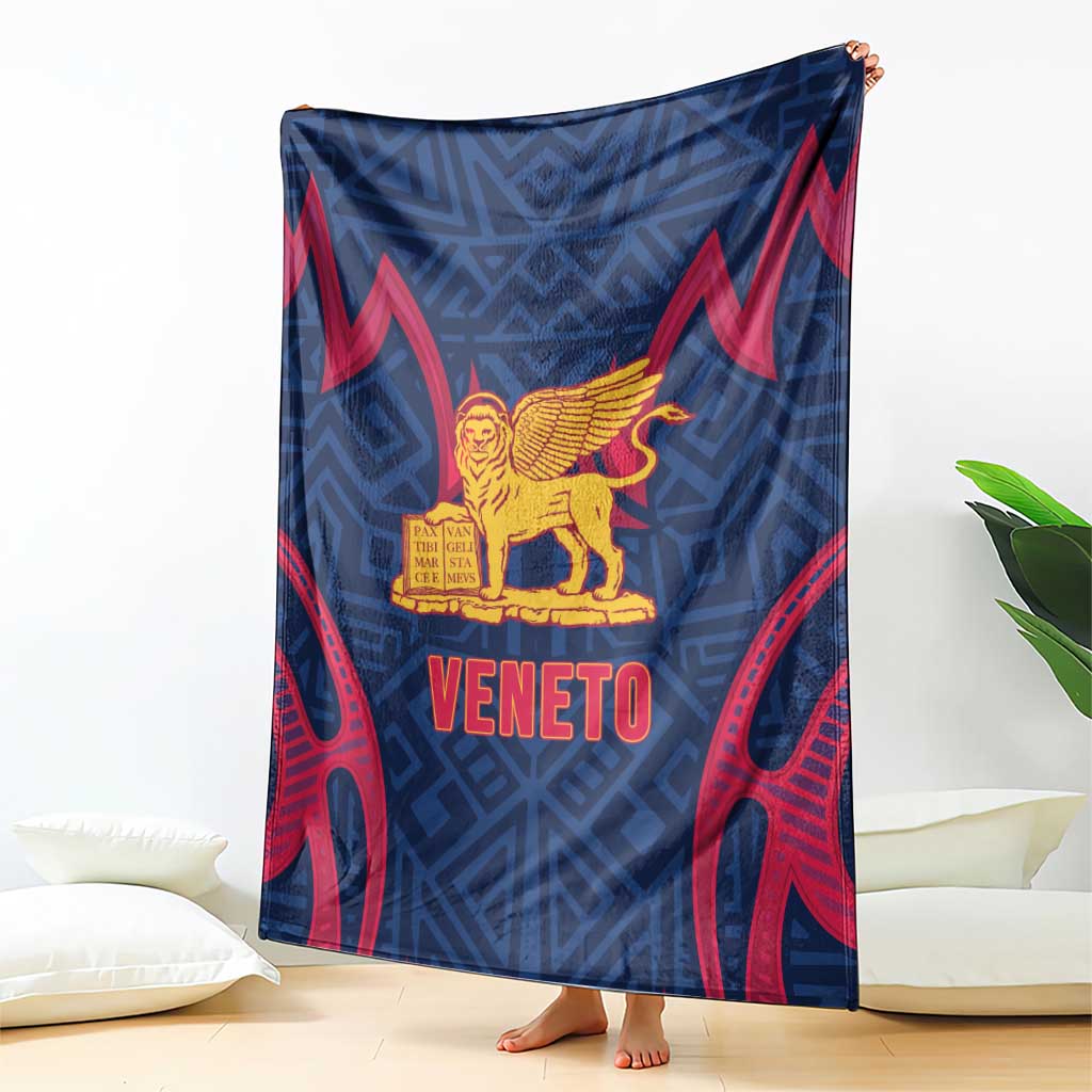 Italy Veneto Blanket Emblem With Flag Style - Wonder Print Shop