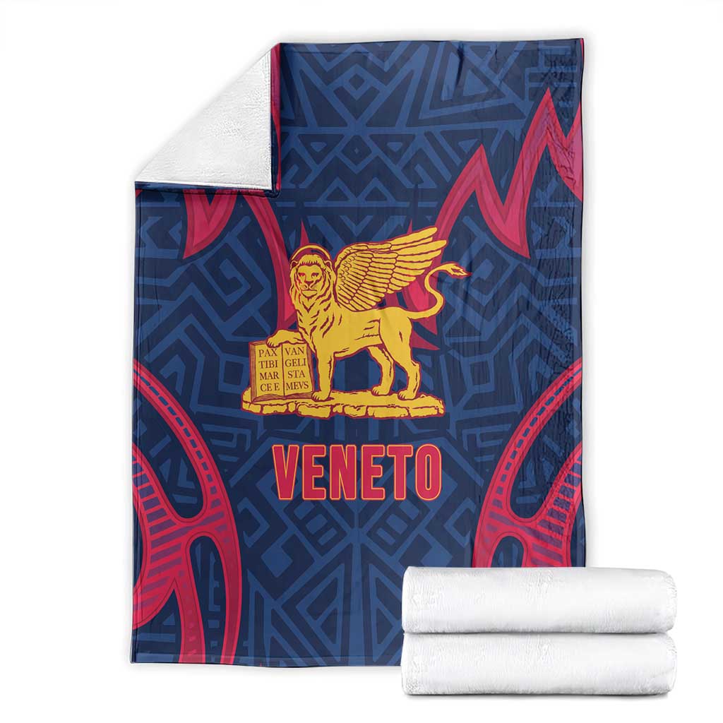 Italy Veneto Blanket Emblem With Flag Style - Wonder Print Shop