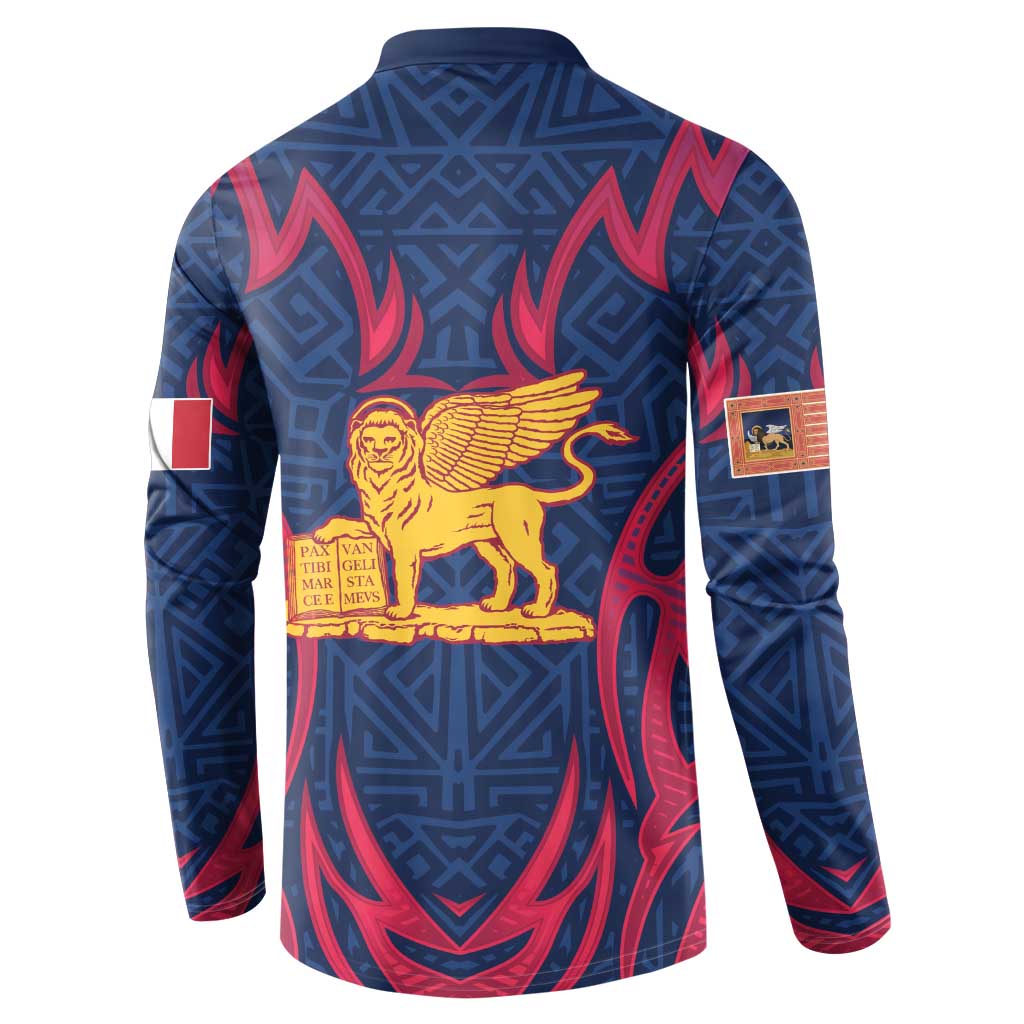 Italy Veneto Button Sweatshirt Emblem With Flag Style LT19