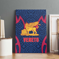 Italy Veneto Canvas Wall Art Emblem With Flag Style - Wonder Print Shop