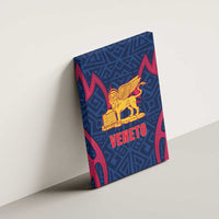 Italy Veneto Canvas Wall Art Emblem With Flag Style - Wonder Print Shop