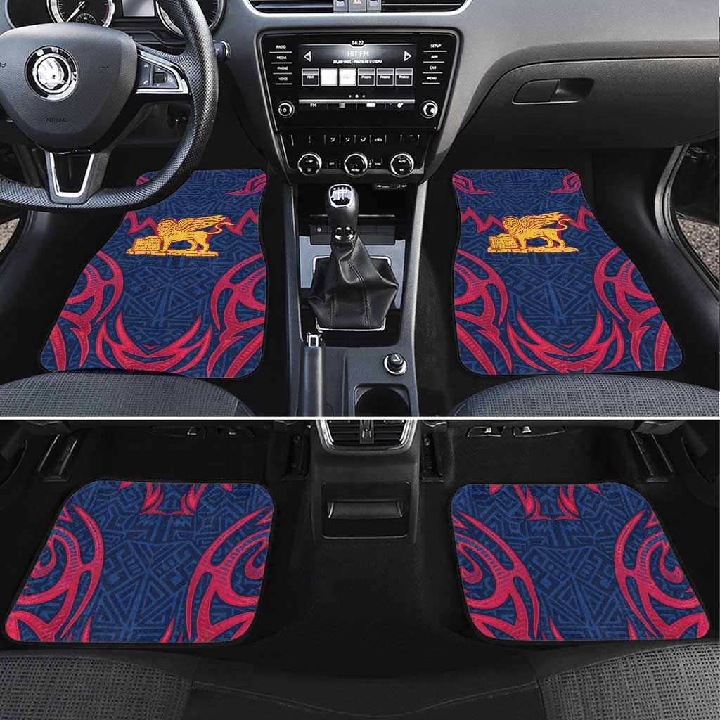 Italy Veneto Car Mats Emblem With Flag Style - Wonder Print Shop