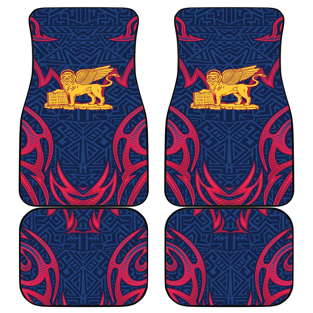 Italy Veneto Car Mats Emblem With Flag Style - Wonder Print Shop