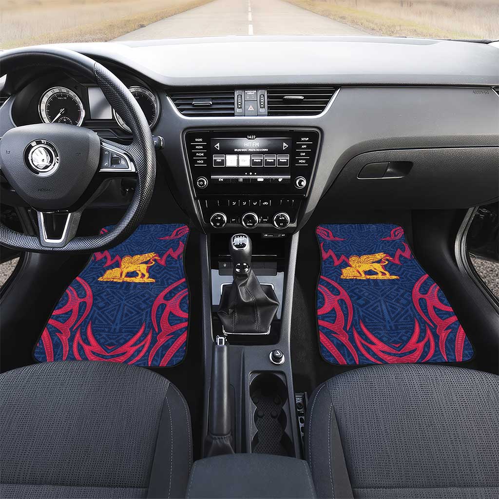 Italy Veneto Car Mats Emblem With Flag Style - Wonder Print Shop