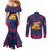 Italy Veneto Couples Matching Mermaid Dress and Long Sleeve Button Shirt Emblem With Flag Style LT19