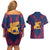 Italy Veneto Couples Matching Off Shoulder Short Dress and Hawaiian Shirt Emblem With Flag Style LT19