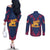Italy Veneto Couples Matching Off The Shoulder Long Sleeve Dress and Long Sleeve Button Shirt Emblem With Flag Style LT19