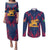 Italy Veneto Couples Matching Puletasi and Long Sleeve Button Shirt Emblem With Flag Style LT19
