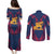 Italy Veneto Couples Matching Puletasi and Long Sleeve Button Shirt Emblem With Flag Style LT19