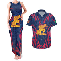 Italy Veneto Couples Matching Tank Maxi Dress and Hawaiian Shirt Emblem With Flag Style LT19