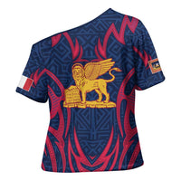 Italy Veneto Cross Shoulder Shirt Emblem With Flag Style LT19