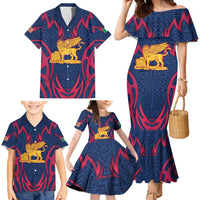 Italy Veneto Family Matching Mermaid Dress and Hawaiian Shirt Emblem With Flag Style LT19