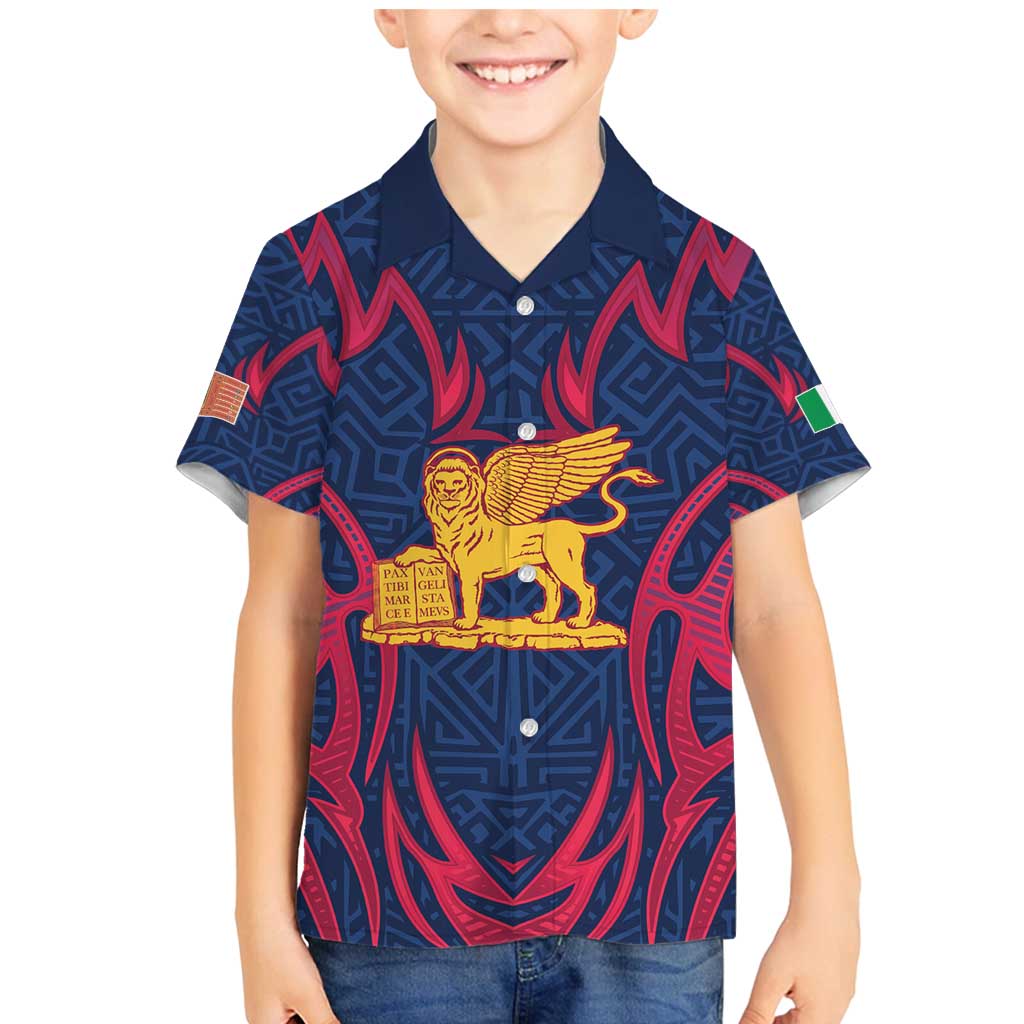 Italy Veneto Family Matching Mermaid Dress and Hawaiian Shirt Emblem With Flag Style LT19