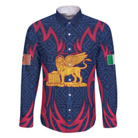 Italy Veneto Family Matching Off The Shoulder Long Sleeve Dress and Hawaiian Shirt Emblem With Flag Style LT19