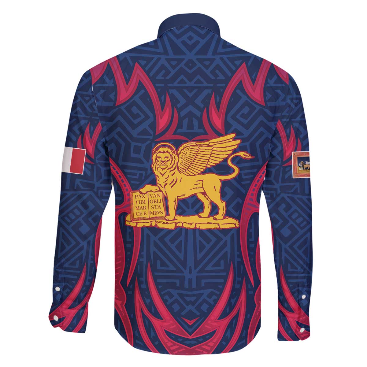 Italy Veneto Family Matching Off The Shoulder Long Sleeve Dress and Hawaiian Shirt Emblem With Flag Style LT19