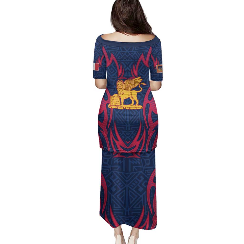 Italy Veneto Family Matching Puletasi and Hawaiian Shirt Emblem With Flag Style LT19