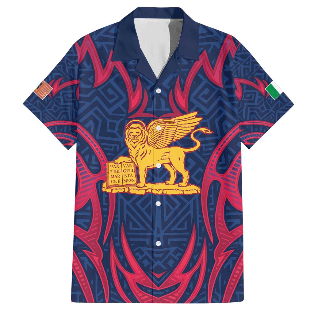 Italy Veneto Family Matching Summer Maxi Dress and Hawaiian Shirt Emblem With Flag Style LT19