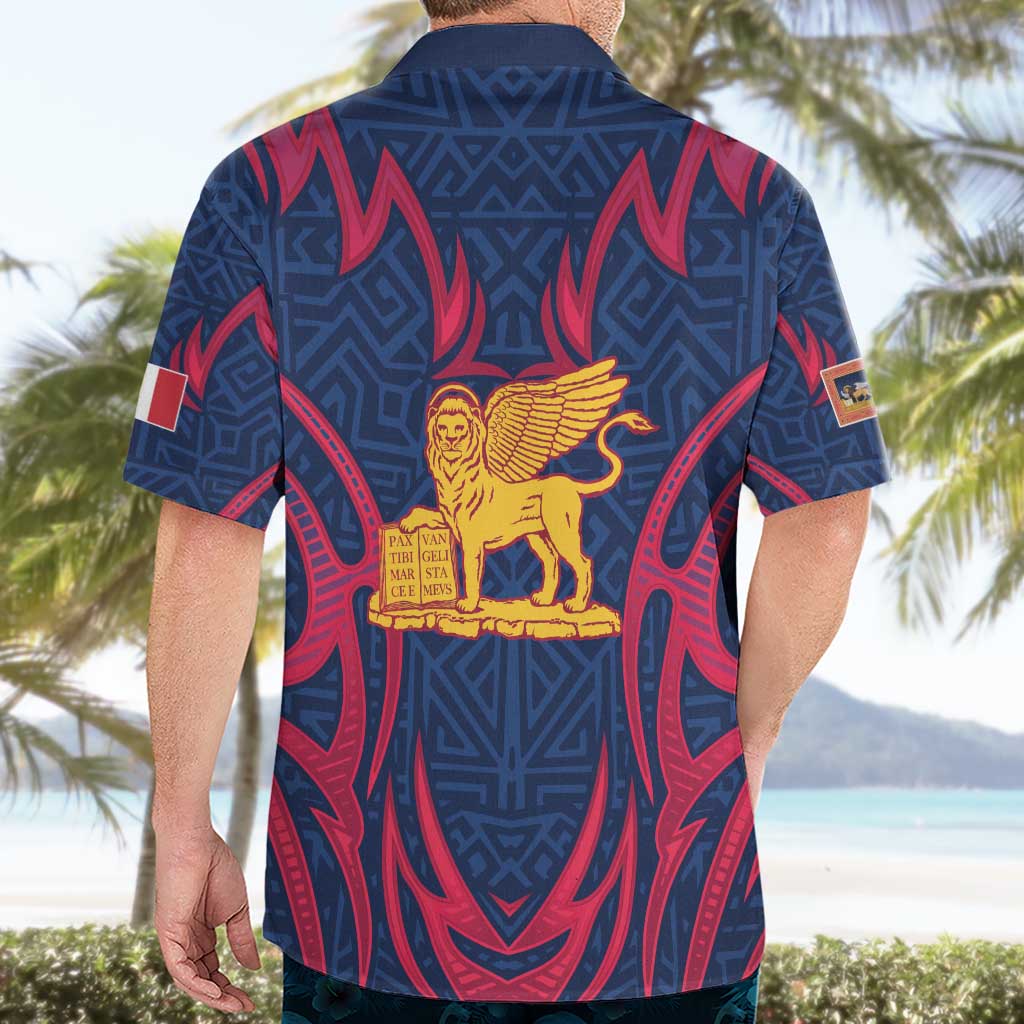 Italy Veneto Hawaiian Shirt Emblem With Flag Style LT19