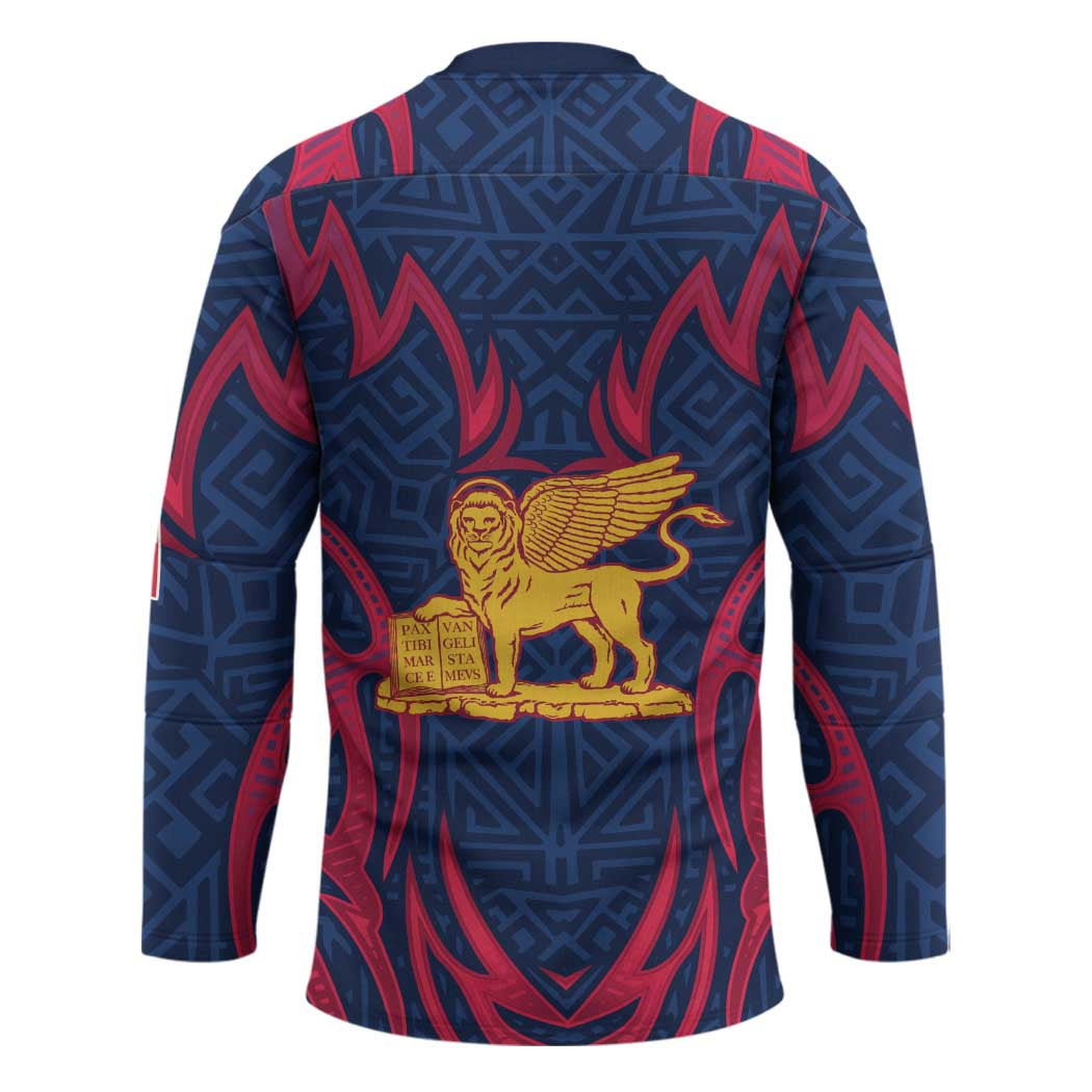 Italy Veneto Hockey Jersey Emblem With Flag Style LT19