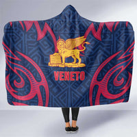 Italy Veneto Hooded Blanket Emblem With Flag Style - Wonder Print Shop