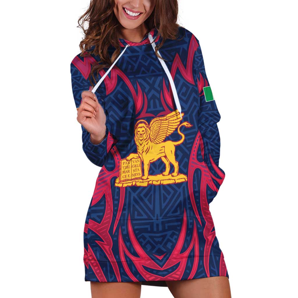 Italy Veneto Hoodie Dress Emblem With Flag Style LT19