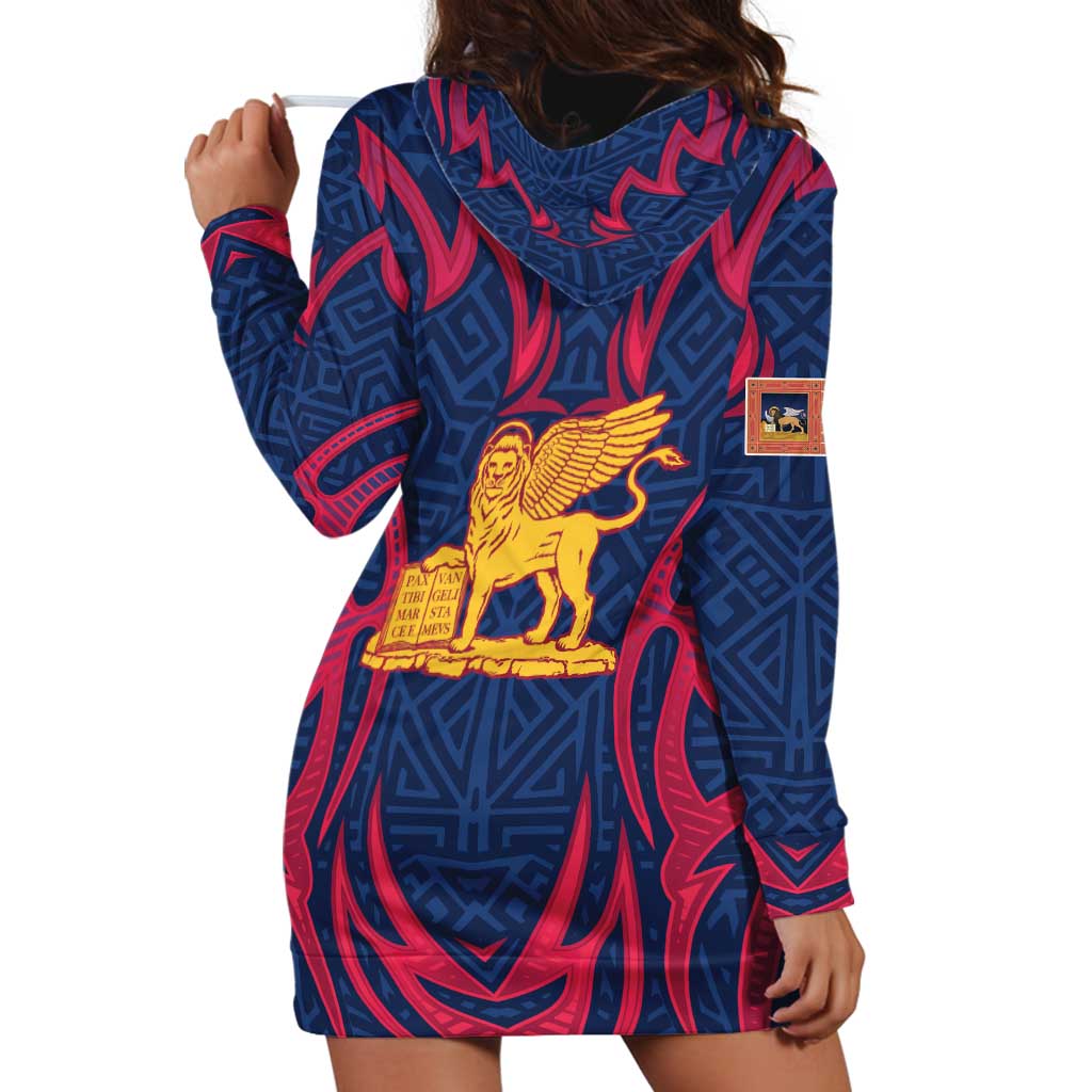 Italy Veneto Hoodie Dress Emblem With Flag Style LT19