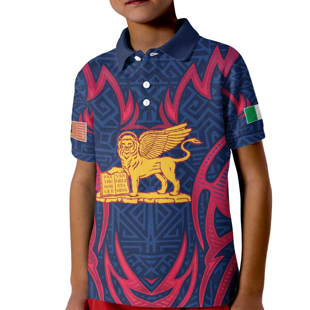 Italy Veneto Kid Polo Shirt Emblem With Flag Style LT19
