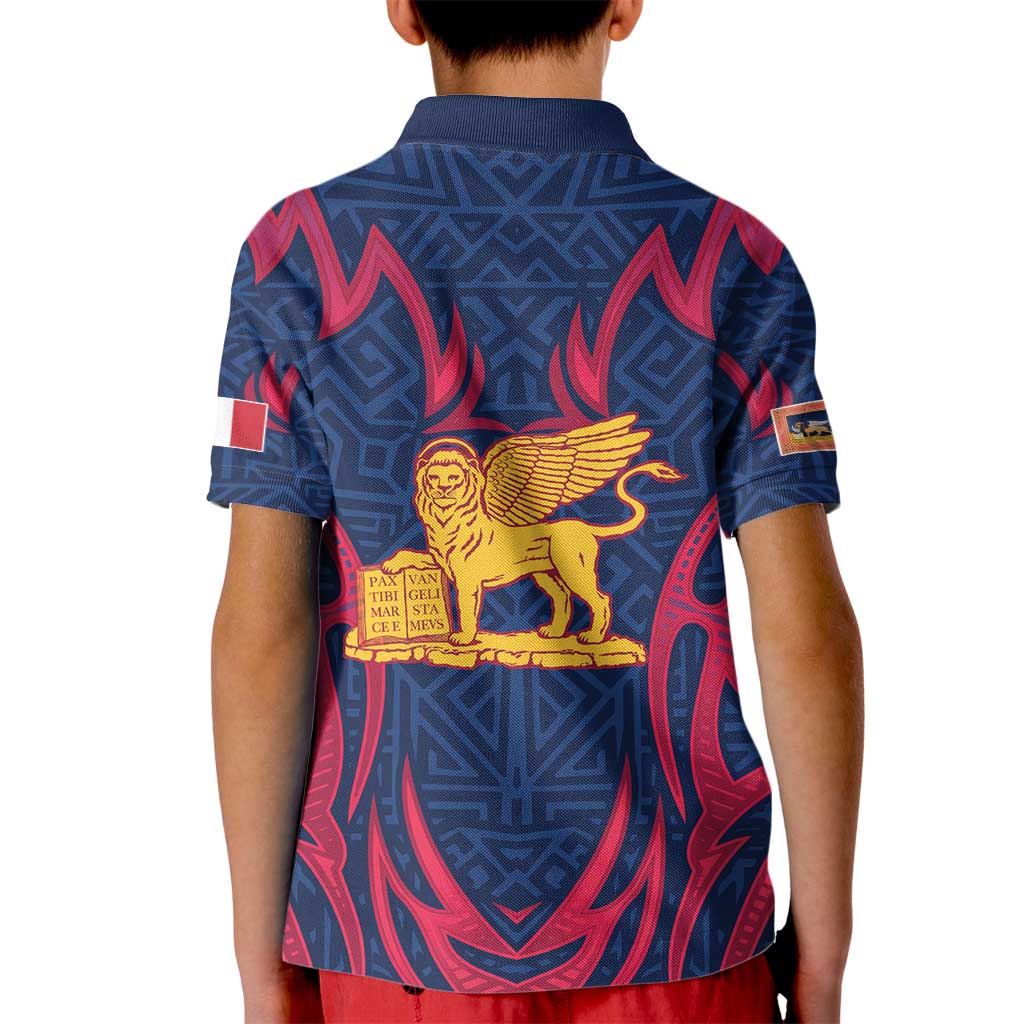 Italy Veneto Kid Polo Shirt Emblem With Flag Style LT19