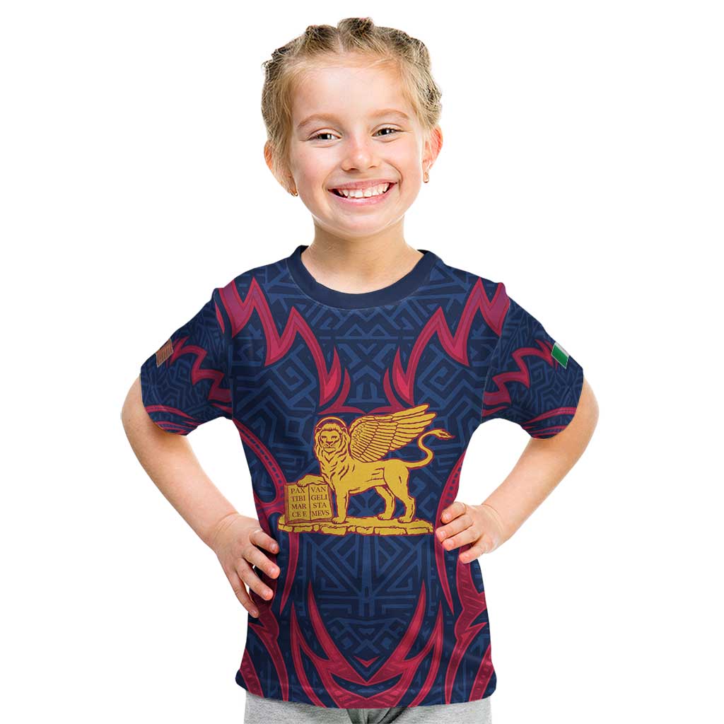 Italy Veneto Kid T Shirt Emblem With Flag Style LT19