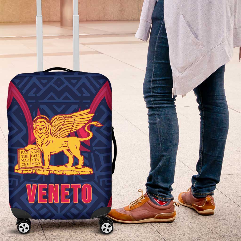Italy Veneto Luggage Cover Emblem With Flag Style - Wonder Print Shop