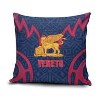 Italy Veneto Pillow Cover Emblem With Flag Style - Wonder Print Shop