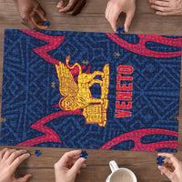 Italy Veneto Puzzle Emblem With Flag Style - Wonder Print Shop