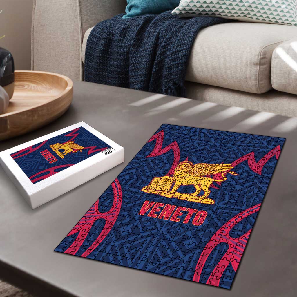 Italy Veneto Puzzle Emblem With Flag Style - Wonder Print Shop